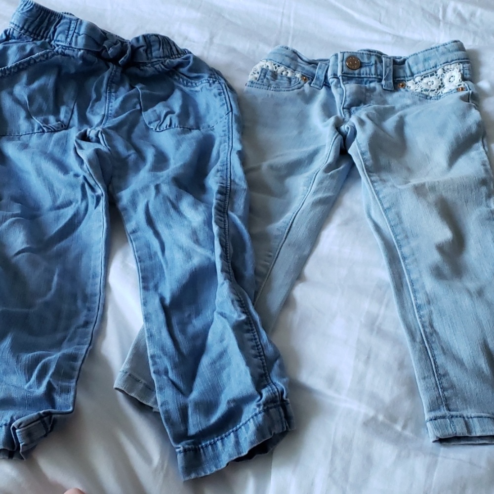Denim pants for girls set